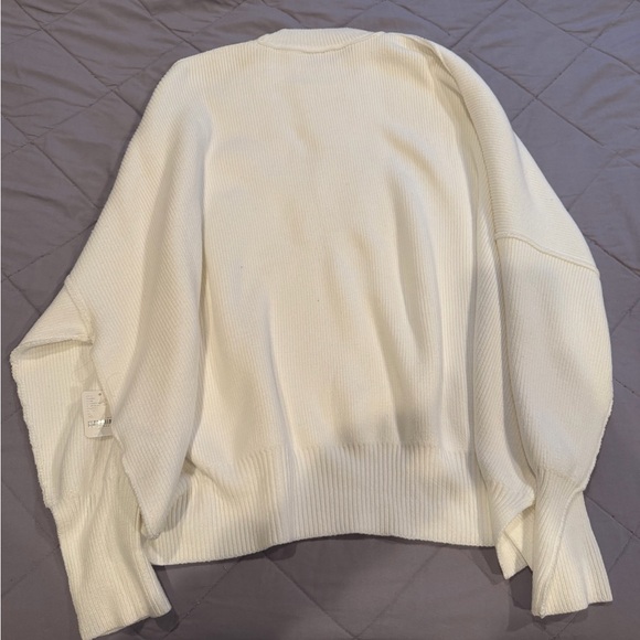 Free People Ivory Ribbed Sweater - Picture 6 of 6